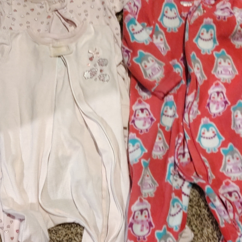 3 footie pajamas